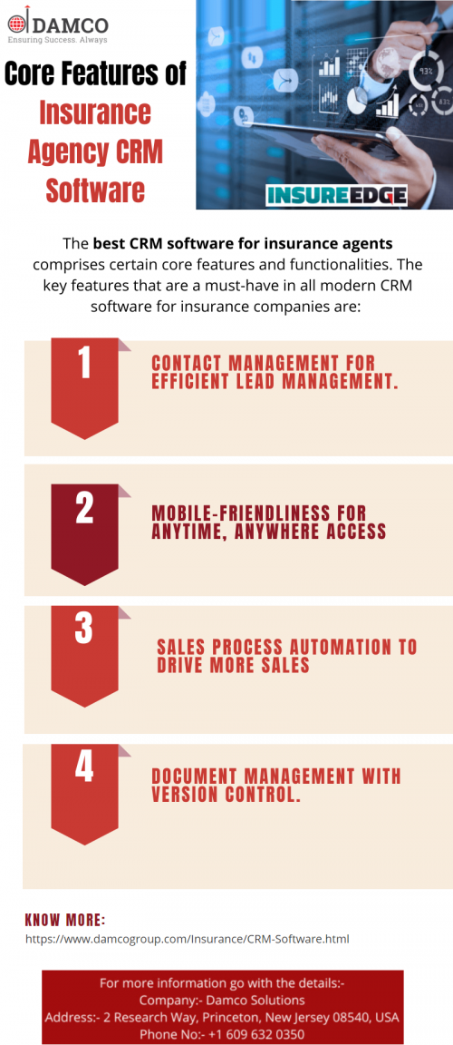 Core Features of Insurance Agency CRM Software